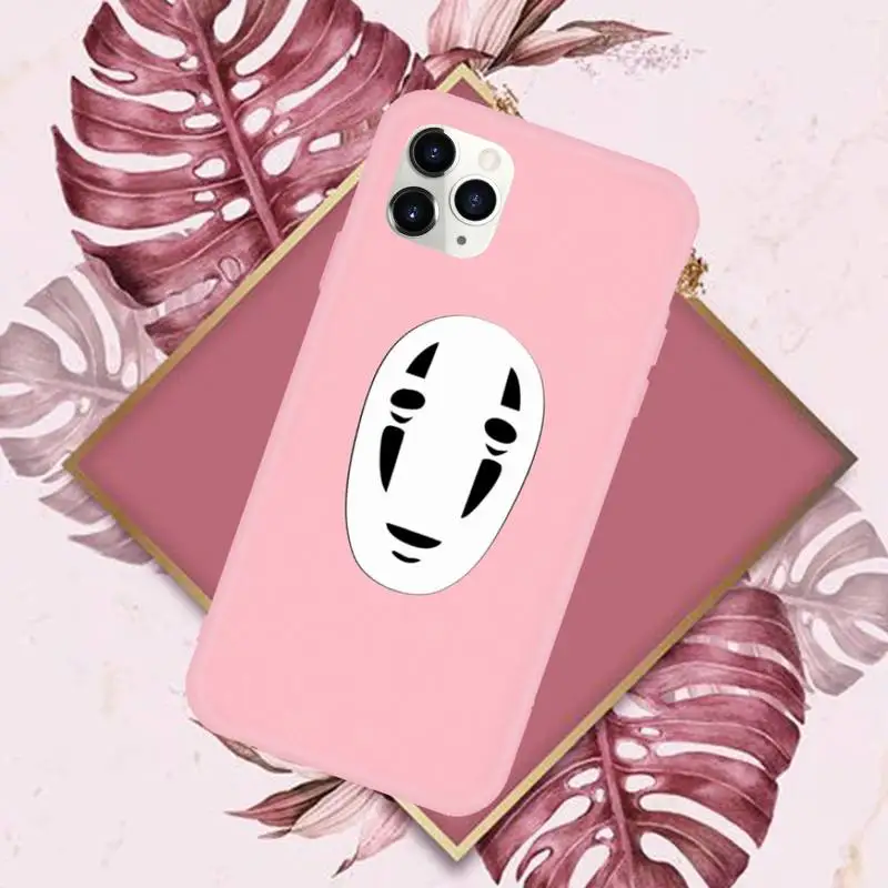 

Spirited Away Faceless man Phone Case Candy Color for iPhone 11 12 mini pro XS MAX 8 7 6 6S Plus X SE 2020 XR