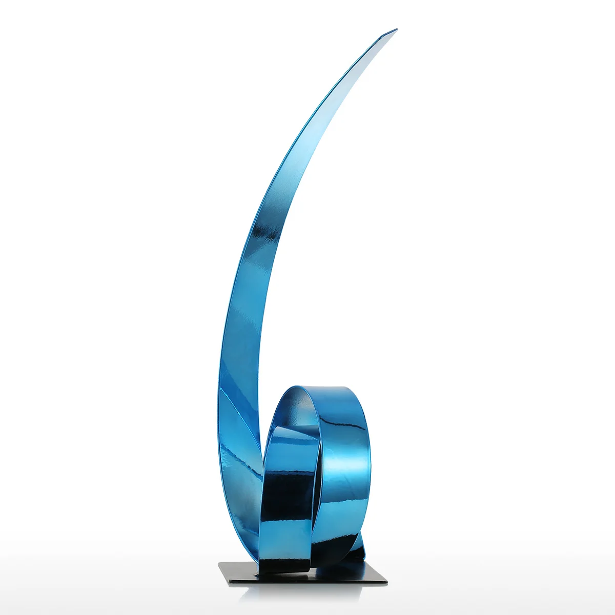 Железная скульптура Tooarts поднимающаяся лента металлическая в современном стиле