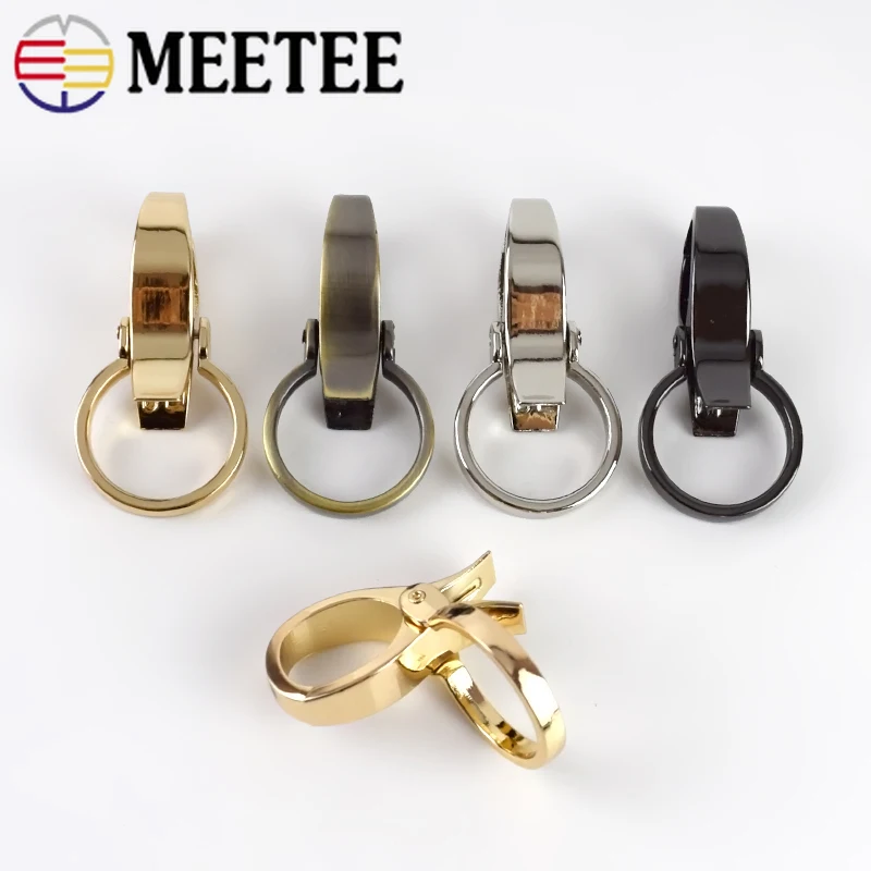 Meetee 4/10 шт id25мм металлические сумки с пряжкой на ремешке застежкой лобстером DIY