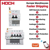 hoch wifi circuit breaker energy monitoring rcbo remote control rs485 tuya smart life timer automatic interruptor wifi factory