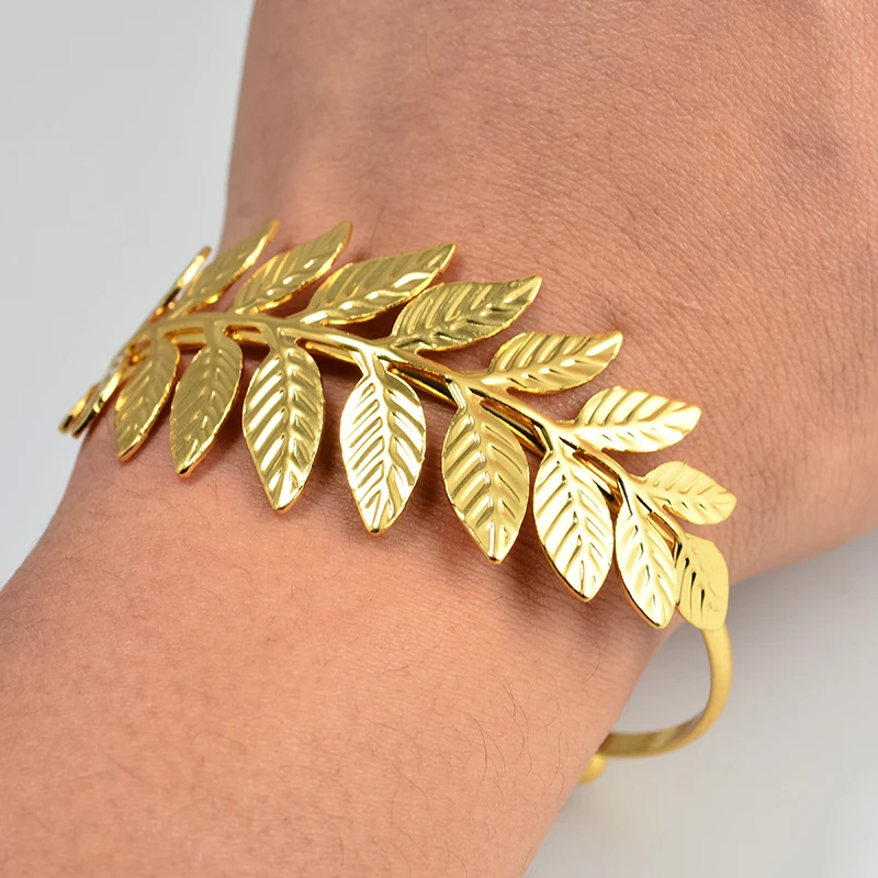 Эфиопский золотой браслет с оливковой веткой женские браслеты из Дубая для