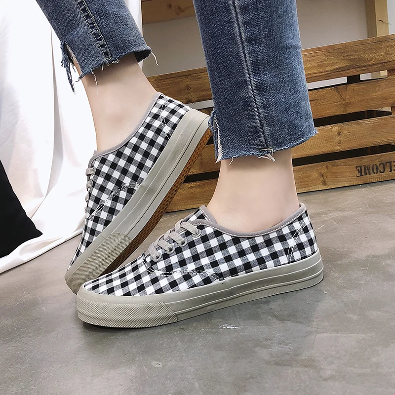 Кеды женские с вулканизированной подошвой повседневные холщовые кроссовки на