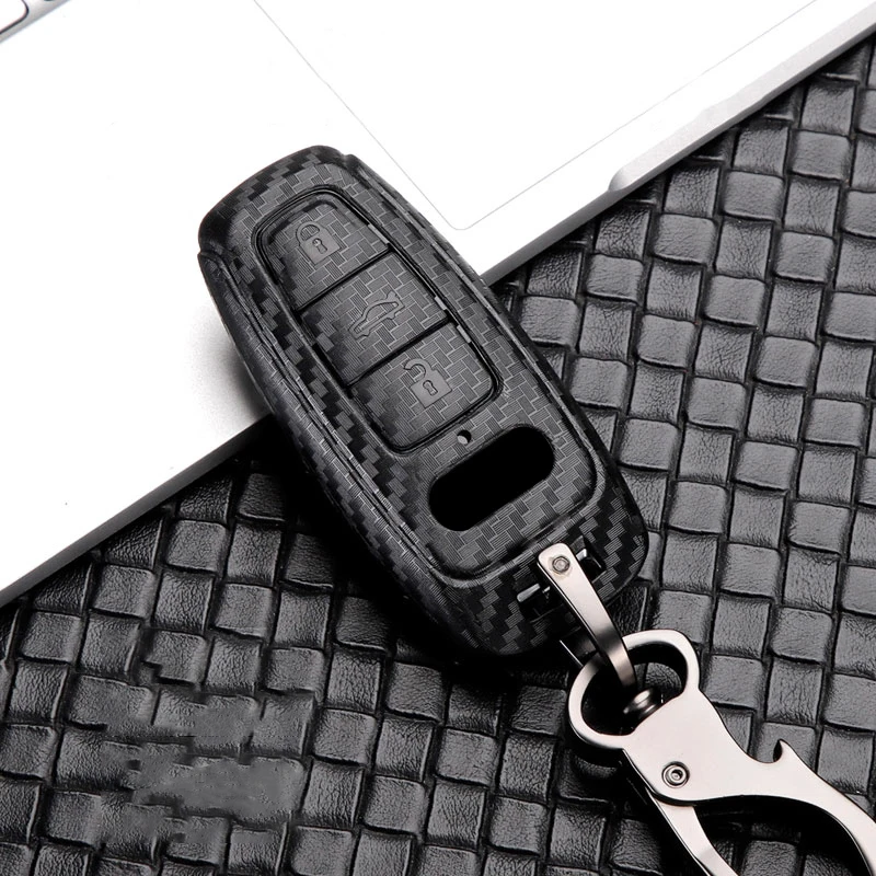 Чехол для автомобильного ключа из АБС пластика Audi A3 A6 C8 A7 S7 A8 D5 4N S8 Q7 Q8 SQ8 E Tron TRON 2018