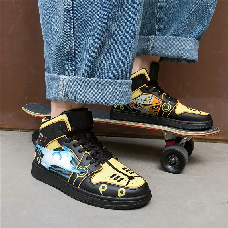 

Classic Anime Shoes Men Hip Hop Shoes Fashion Outdoor Chunky Sneakers for Men Casual Shoes Travel Mens Running Shoes High Top