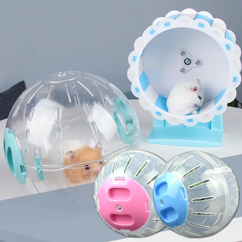 Пластиковый Забавный мини-хомяк тихий вращающийся спортивный мяч для маленьких