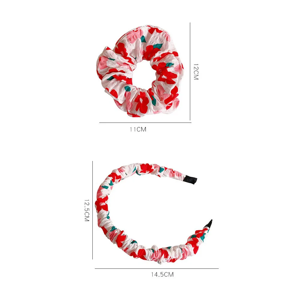 

Flower Hair Band Scrunchie for Women Girls Ponytail Hair Tie Fashion Elastic Hair Bands Hairbands Headband Accessories