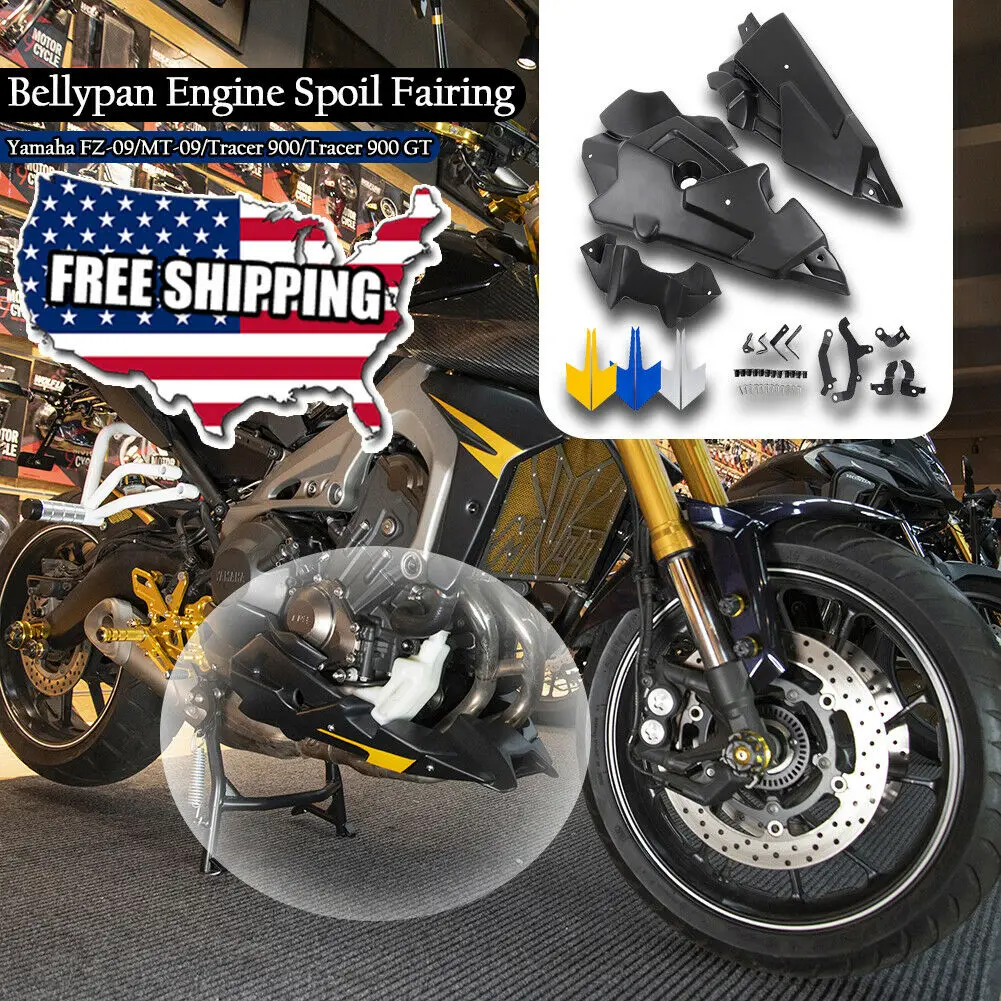Belly Pan Engine Spoiler Lower Fairing for 2013-2020 Yamaha MT-09 FZ-09 FZ09 MT09 Tracer 900 GT 2017 2018 2019 MT 09 Bellypan