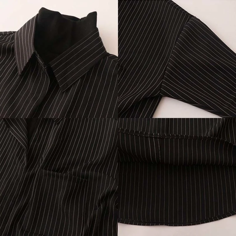 Рубашки с длинным рукавом женские новые дизайнерские лоскутные рубашки в