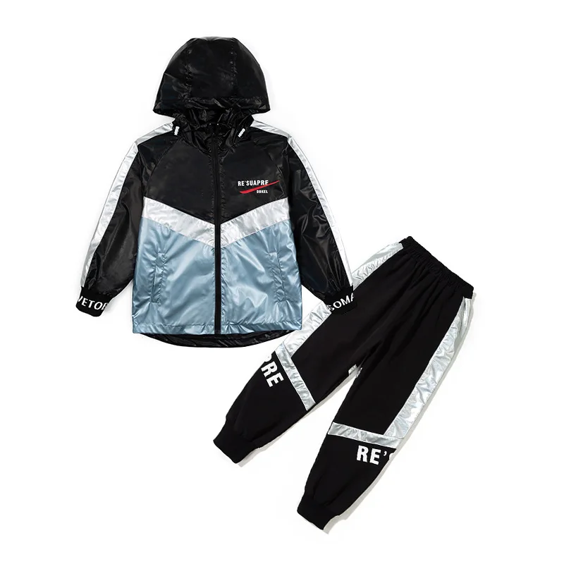 

Simple Spring Autumn Boys Clothing SuitsCoat + Pants 2pcs/Set Kids Jacket Teenager Sport LeisureTracksuit High Quality