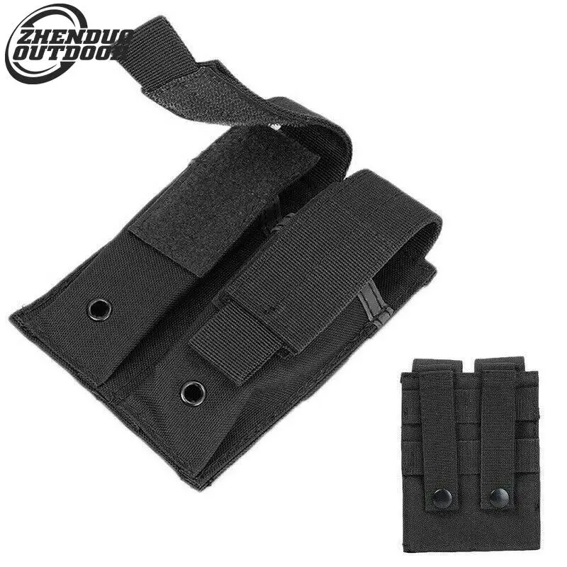 

ZHENDUO OUTDOOR Tactical Molle Belt Double Pistol Magazine Pouch