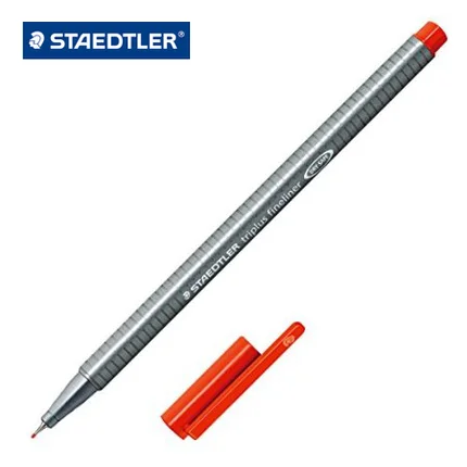 Staedtler 334 42 Triplus Fineliner авторучки 0 3 мм маркер с металлическим плакированным