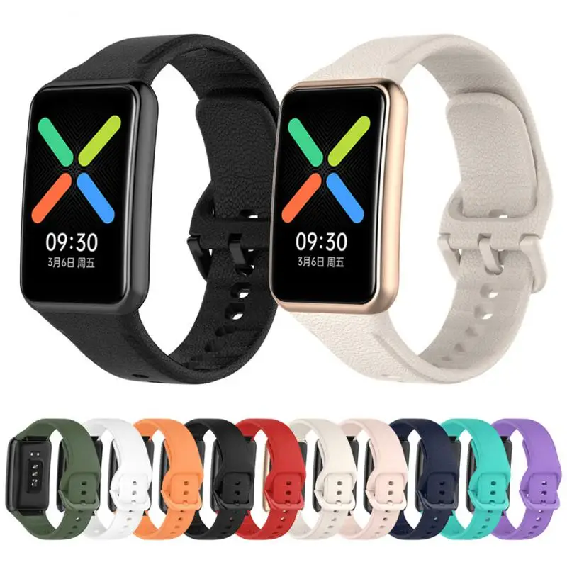 

Official Style Silicone Watch Strap For OPPO Watch Free Smart Bracelet High Quality Replacement Wristband Unisex Accessories