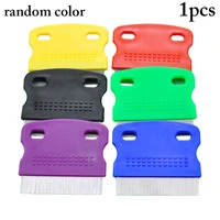 1 pc pet grooming comb stainless steel cat dog massage comb dog hair shedding cleaning brush multifunction pet grooming