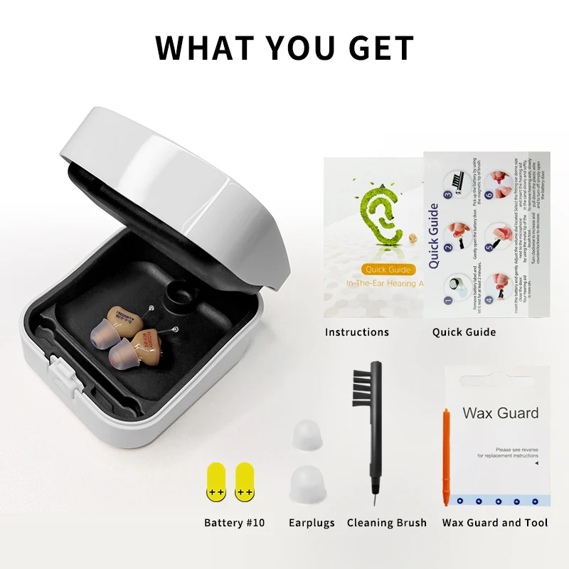 

CT1 Digtal Hearing Aids Invisible for Deafness/Elderly Adjustable Micro Mini Hearing Ear Sound Amplifer Hearing aid Dropship