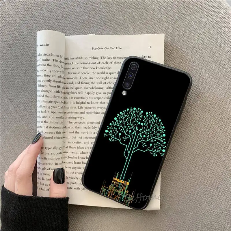 

Technology art future cool simple Phone Case For Samsung galaxy S note 7 8 9 10 20 fe edge A 6 10 20 30 50 51 70 lite plus Soft