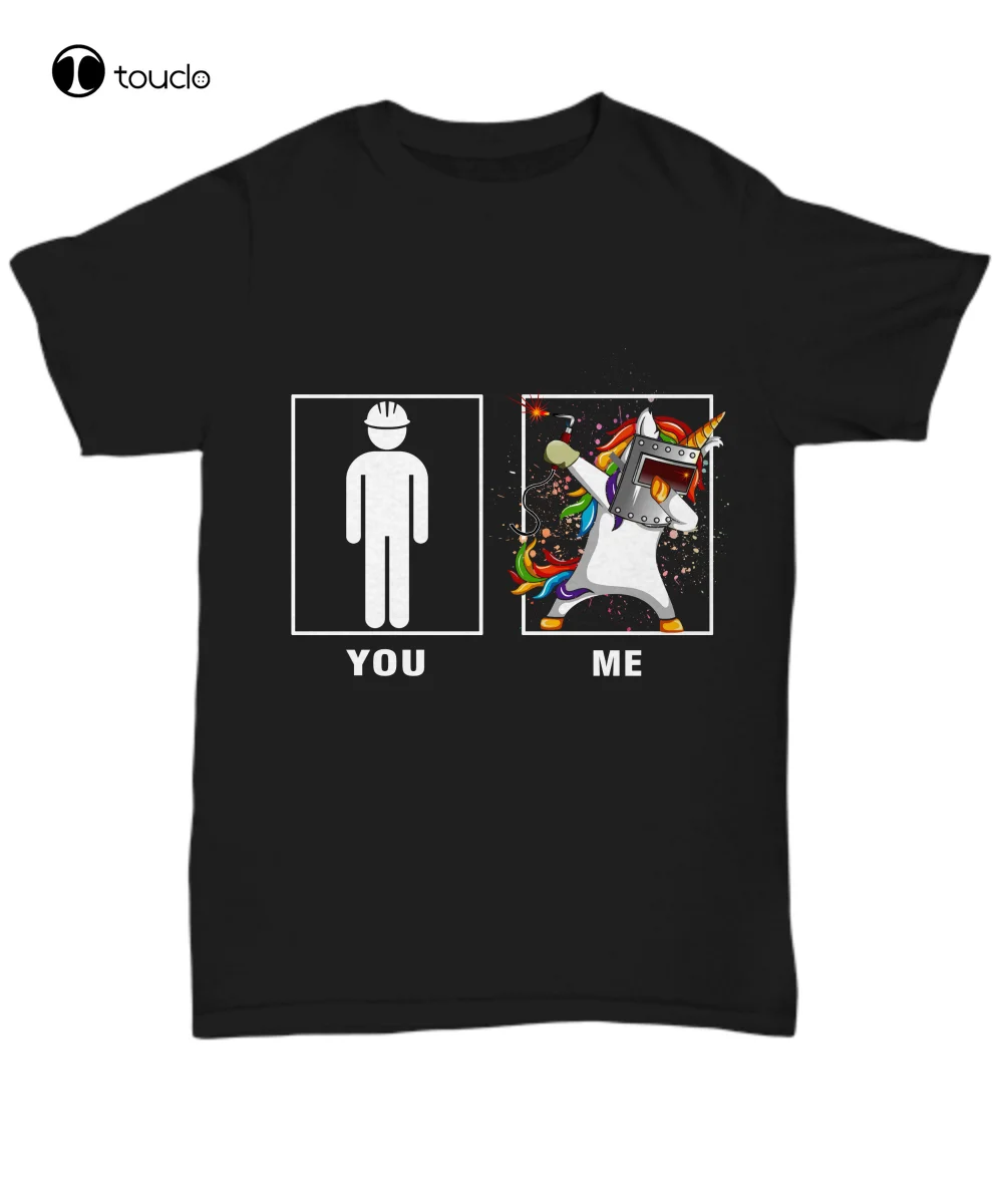 Komik Unicorn kaynakçı erkek t-shirtü kaynak Tee hediye gömlek kaynakçılar için bana Tee gömlek