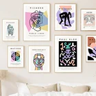 Винтажный абстрактный постер Пикассо матиссе линия лица в скандинавском стиле и принты настенная живопись на холсте настенные картины для декора гостиной