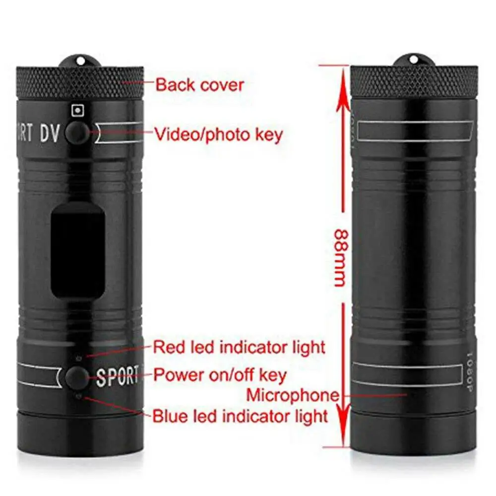 F9 Camera Full HD 1080p Mountain Bike Bicycle Motorcycle Helmet Sports Action Camera Video DV Camcorder Car Video Recorder body