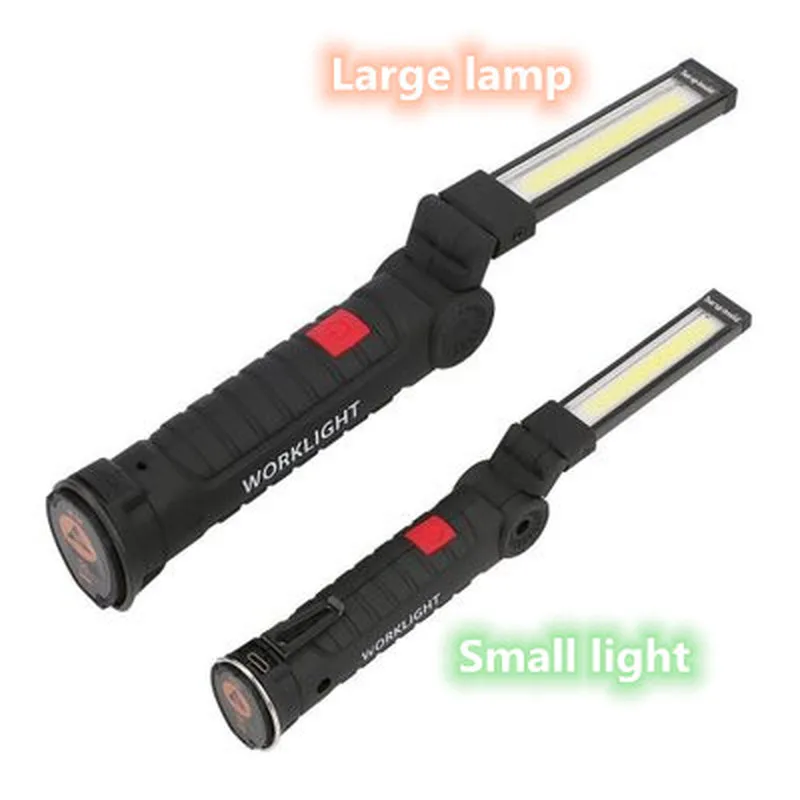 Переносной рабочий светильник COB с магнитным светом складной портативный для