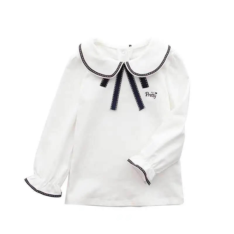 

2020 New Baby Girls Lapel Blouse Spring Autumn Kids Shirt Toddler Long Seelve Blouses Children Clothing Girl Tops Infant P2 019