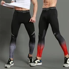 Компрессионные штаны для бега, спортивная одежда, леггинсы, облегающие брюки, быстросохнущие штаны для спортзала, фитнеса, бега, тренировок, тренировок, леггинсы для мужчин