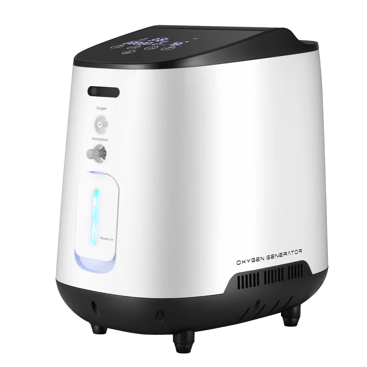 

AUPORO Portable Oxygen Concentrator Machine Generator 1-7L/min Oxygen Making Machine Without Battery Air Purifier AC 220V/110V