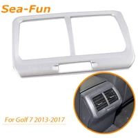 for volkswagen golf 7 2013 2014 2015 2016 2017 rear armrest air ac vent outlet box decoration cover abs chrome auto accessories
