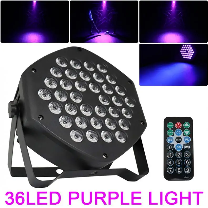 Фиолетовый цветной светильник красящий Par Светильник 25 Вт 36 x УФ светодиодный с