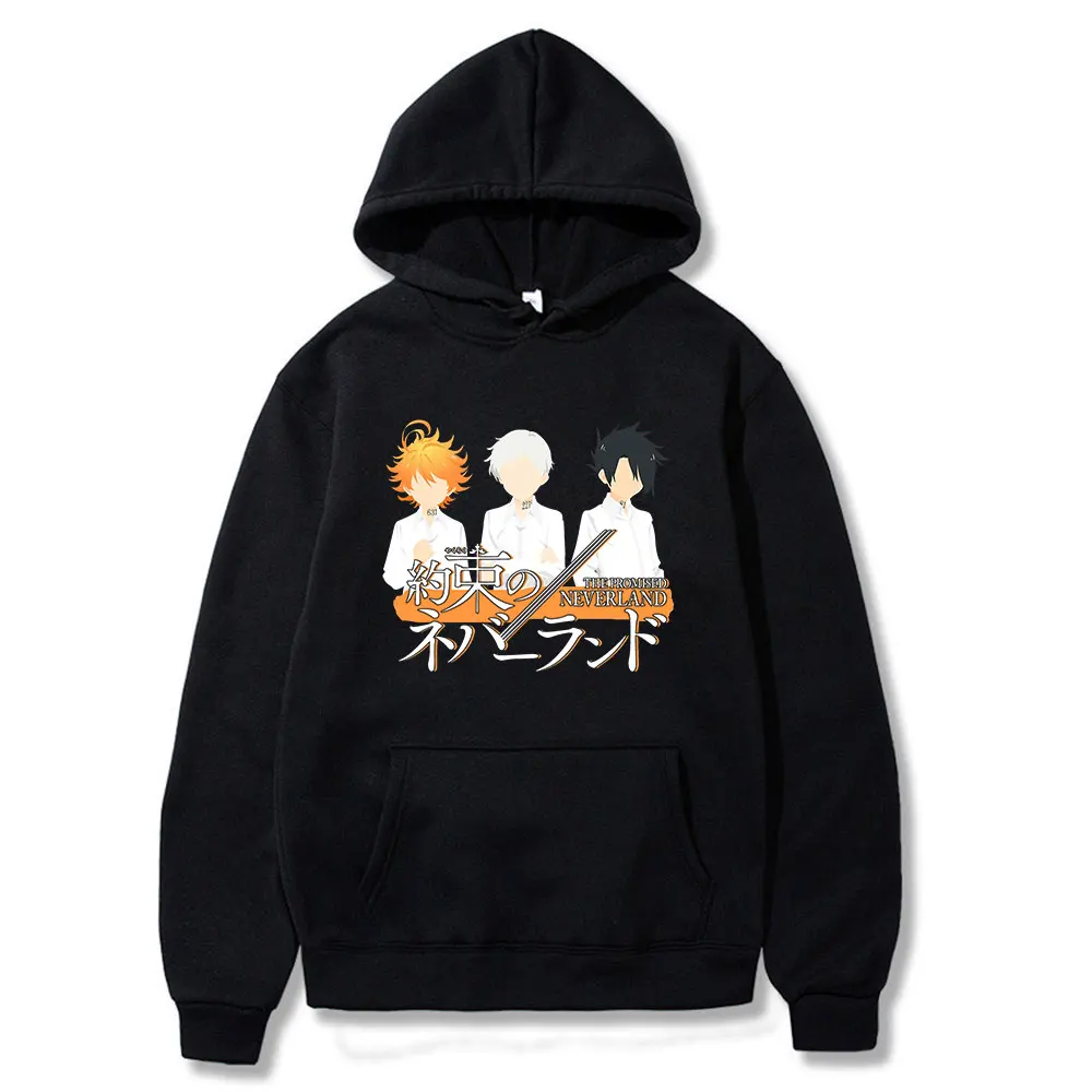 

Classic Fashion Tops The Promised Neverland Printed Hoodies New Style High Quality Couple Daily Casual Streetwear Fleece Clothes