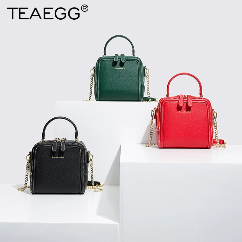 TEAEGG 2019 женская дизайнерская сумка-тоут цельная цепочка сумка Брендовая через