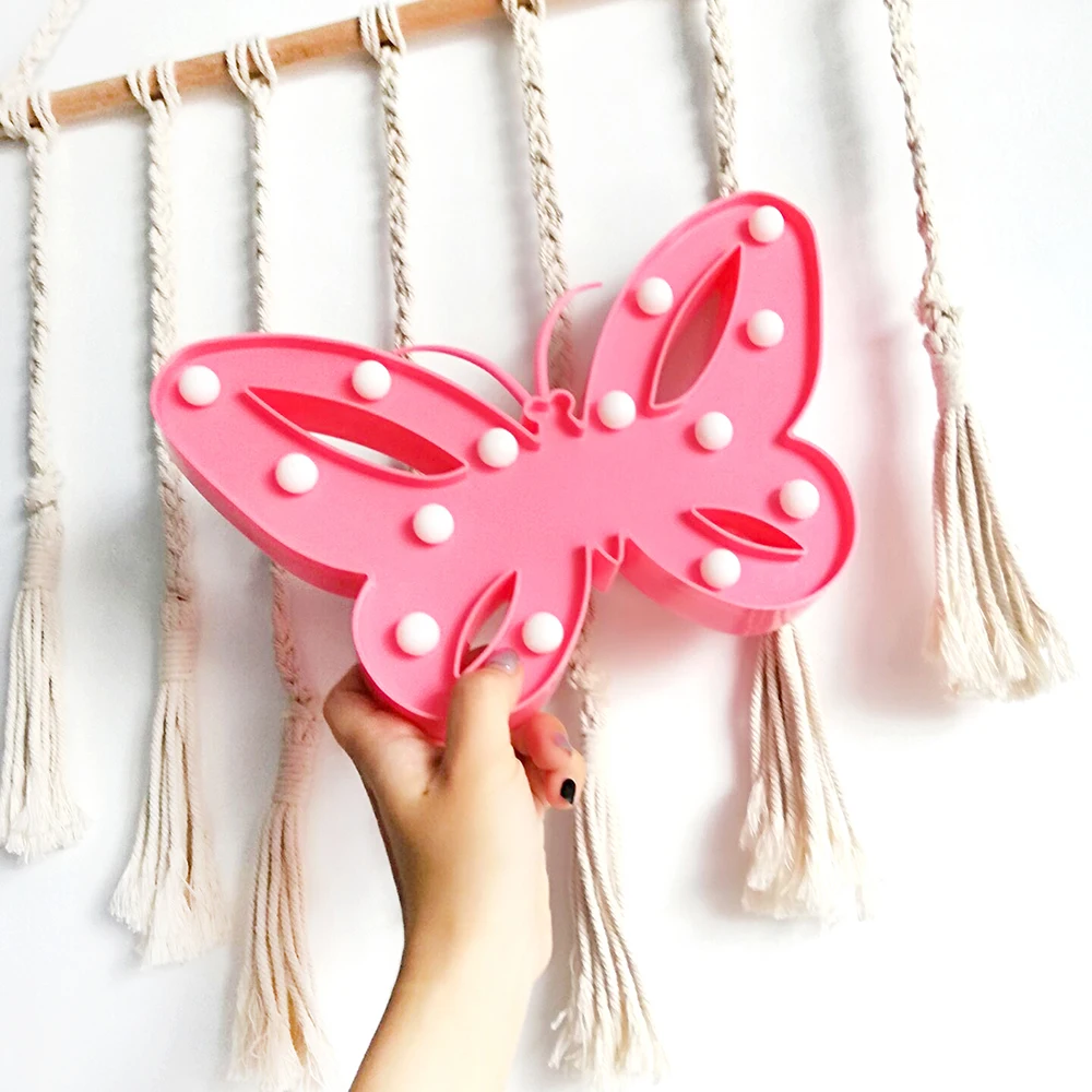 Бабочка Форма Ночной светильник светодиодный ing декоративный 3D s ночной