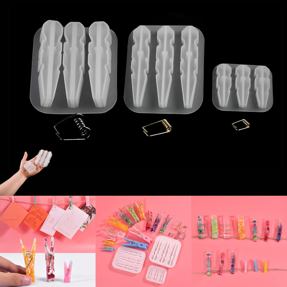 Прищепки из эпоксидной смолы 3 размера |