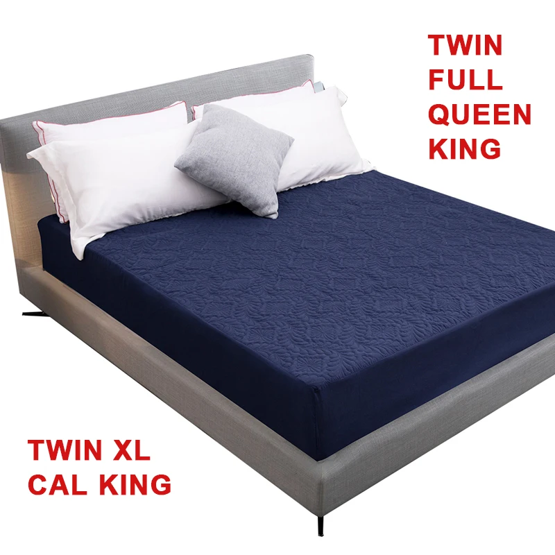 

Стеганый наматрасник MECEROCK с тиснением, водонепроницаемое защитное покрытие для матраса, простыня, покрывало для кровати размера Queen/King