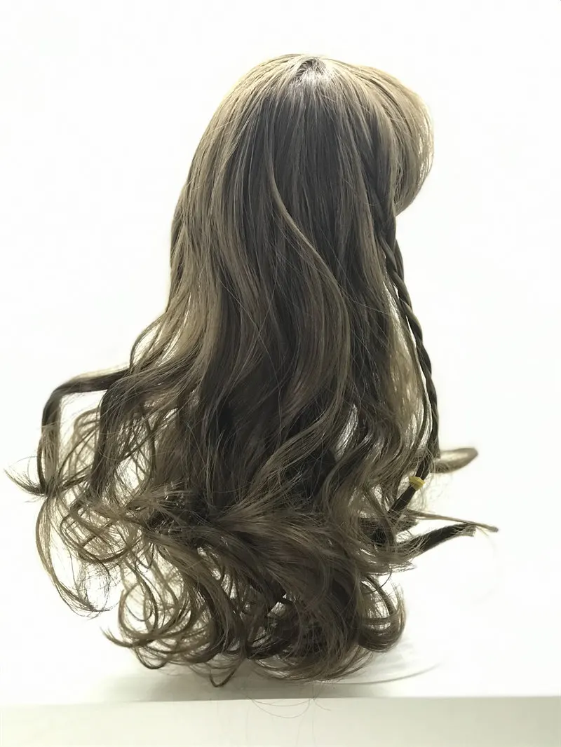 

New Brown Curly Hair Wig for 22inch Reborn Dolls, Long Curly Hair for 48-55cm Silicone Reborn Baby Doll Hair Wig