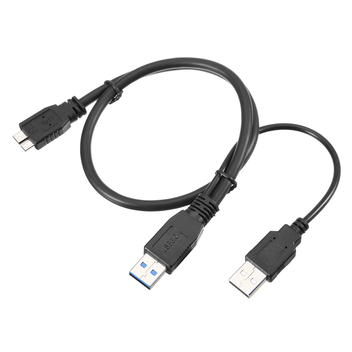 Mayitr Новый 50 см HDD USB 3 0 кабель черный Высокое качество A штекер к Micro B Y для