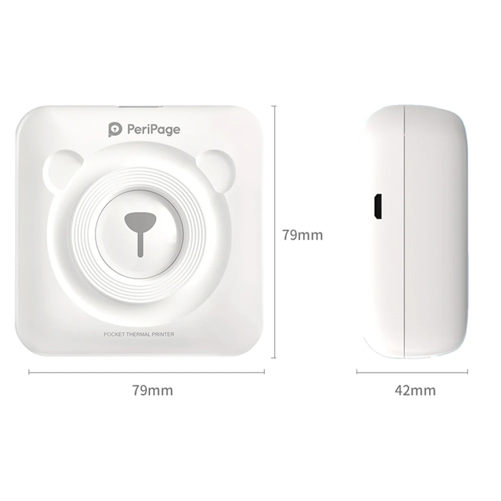 

Mini Wireless Bluetooth Portable Pocket Printer Thermal Label Sticker Paper Photo Receipt Memo Printing Android IOS Printers