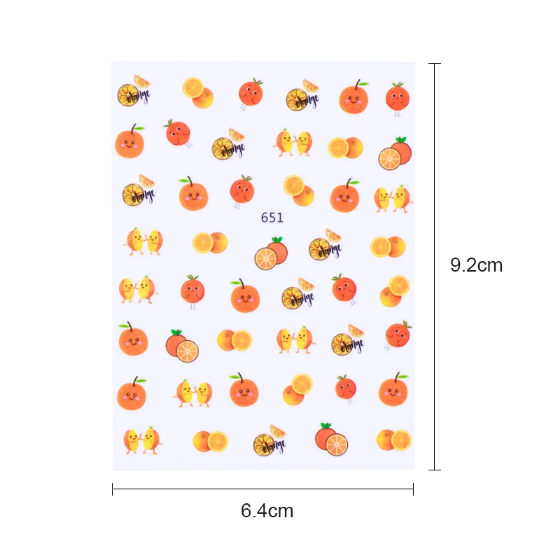 3D наклейки для ногтей аксессуары самоклеющиеся клейкий трансферный Переводные