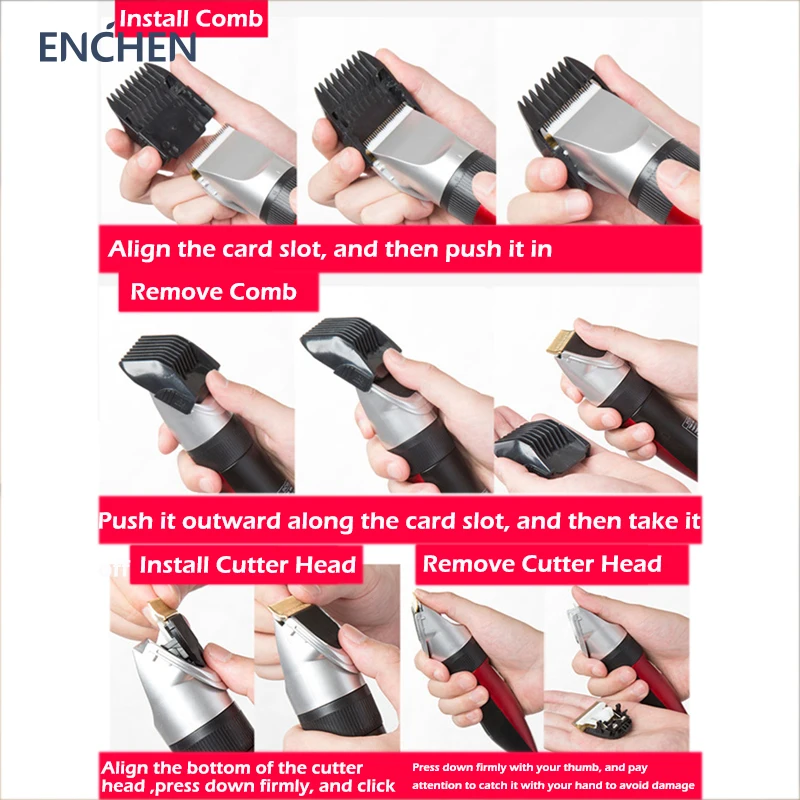 Enchen Sharp X USB Elektrische babybett Tondeuse Snelle зарядки Kinderen Keramische резак Snijmachine ENCHEN