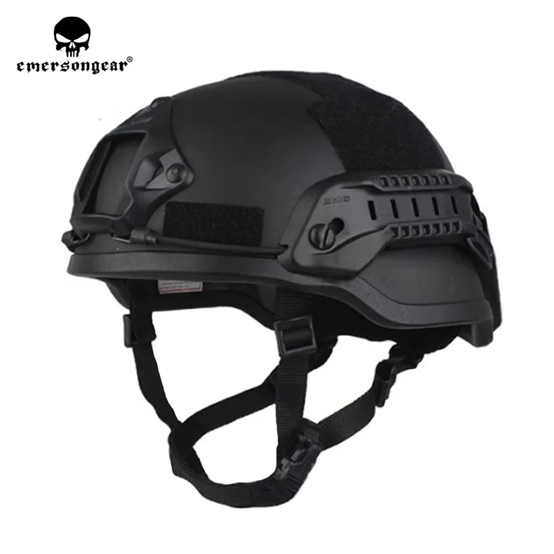 BK Emersongear Emerson Тактический шлем ACH MICH 2002 Шлем Защитный головной убор специальная версия - Цвет: BK
