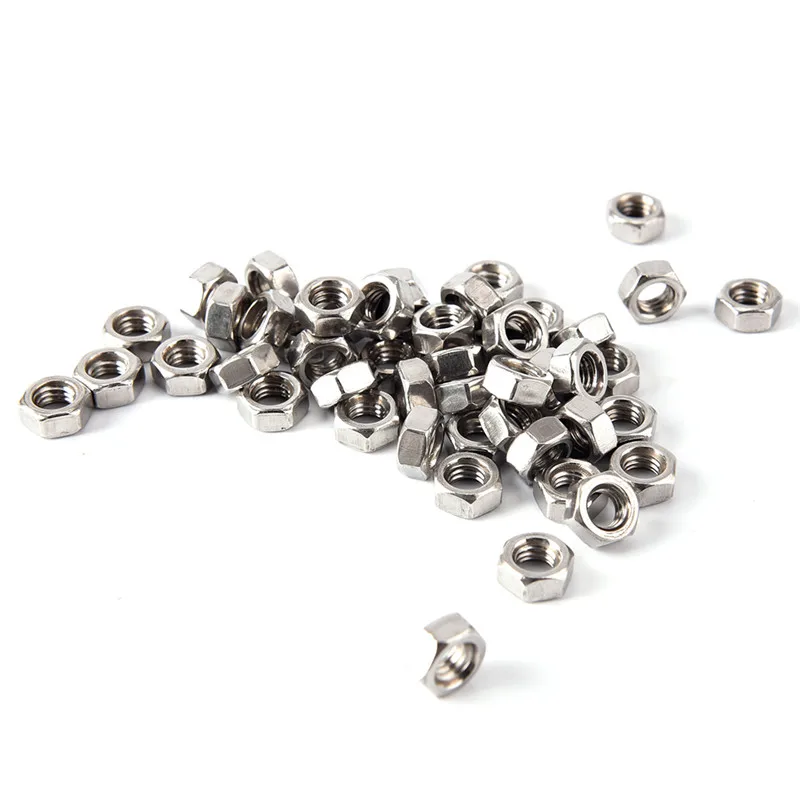 Sliver Color 50PCS/lot M3/M4/M5/M6 Stainless Steel Nylock Nylon Insert Hex Lock Nuts | Обустройство дома