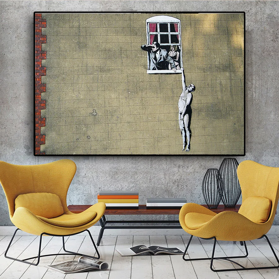 Любовь Бэнкси ПЕЧАТЬ Плакаты абстрактные настенные картины для гостиной Декор