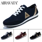 Airavata мужские кроссовки для бега на шнуровке, Спортивная дышащая обувь для отдыха, Мужская британская повседневная обувь на плоской подошве, парусиновая обувь для спортзала