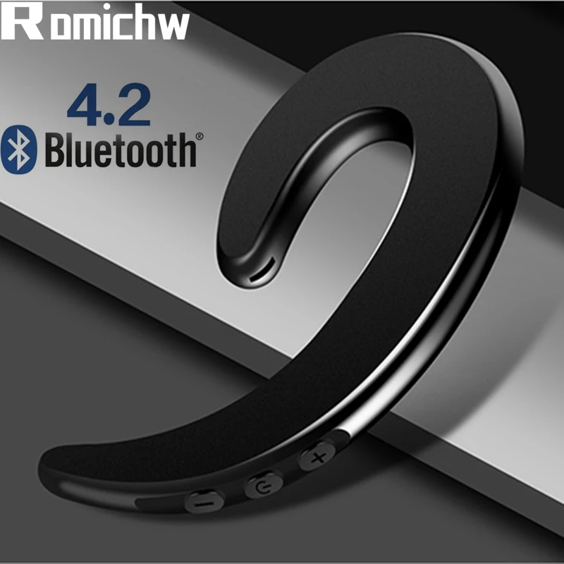 ROMICHW беспроводные наушники Bluetooth костной проводимости Blutooth спортивные для iPhone 8 X