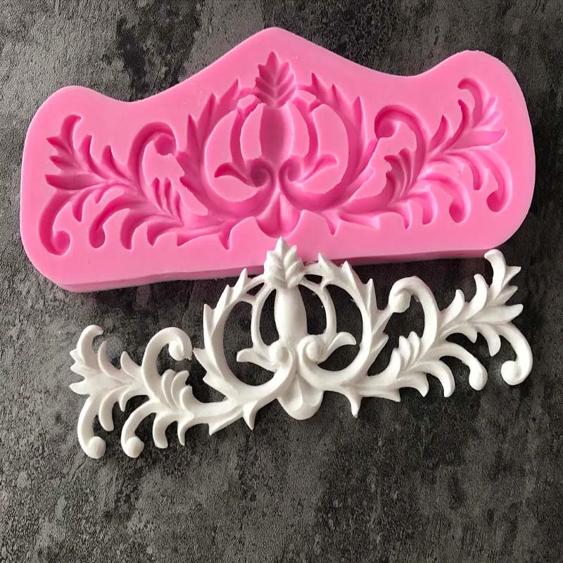 

European relief flower silicone mold DIY cake chocolate bread Mousse dessert fondant mold Baking decoration tool kitchenware