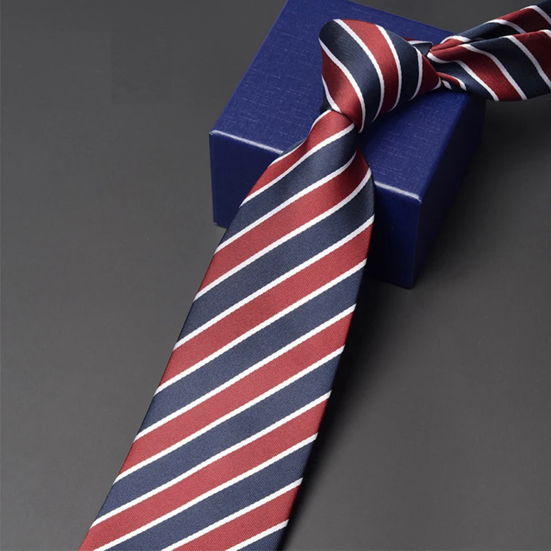 

Men Fashion Formal Tie Brand New High Quality Business Work Ties For Men 9CM Wide Neck Tie Male Classical Striped Necktie