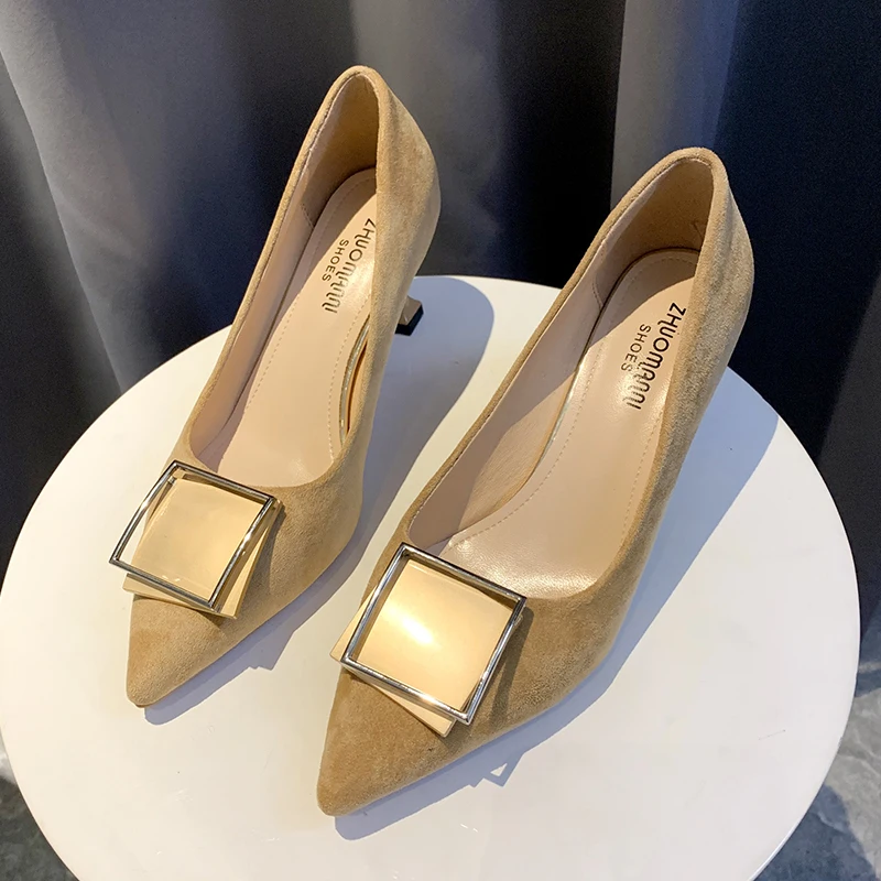 Туфли-лодочки женские на высоком каблуке повседневная обувь для ужина клуба