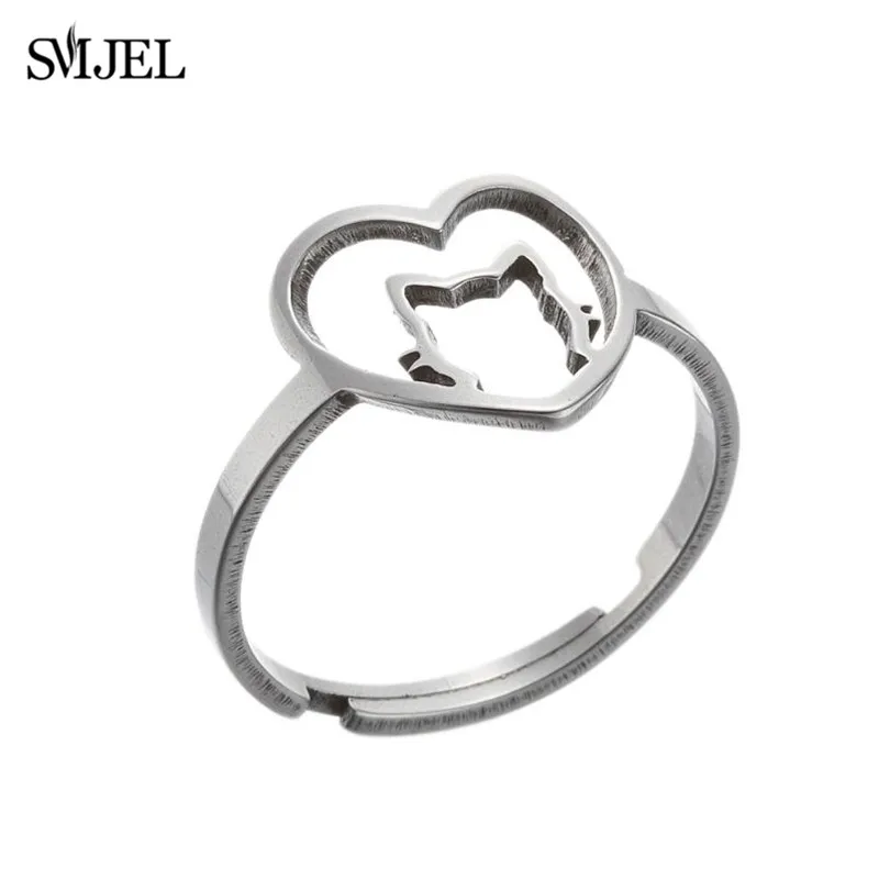 Женское кольцо из нержавеющей стали с изображением животного | Украшения и