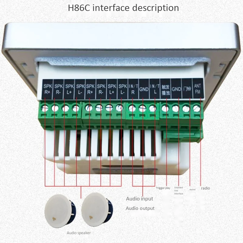 Настенный мини усилитель мощности звука с Bluetooth система фоновой музыки стерео