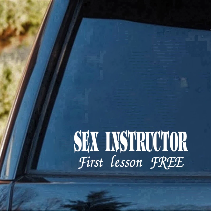 DIY секс-инструктор забавная Наклейка автомобиль грузовик окно творческие