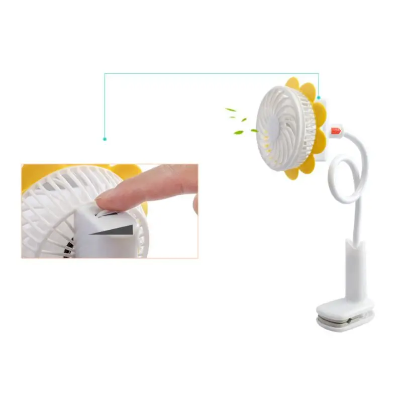 

MOLD Portable Mini Clip Stroller Fan Flexible Bendable USB Rechargeable Air Cooler Personal Desktop Electric Cooling Tool